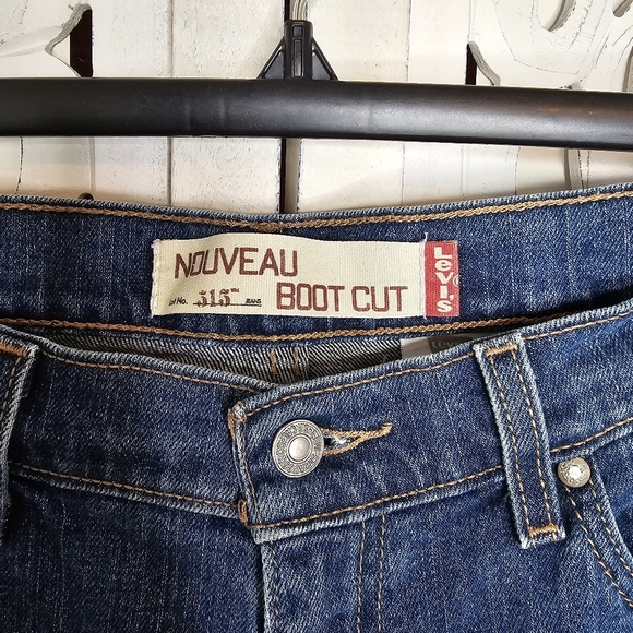 Levi’s 515 Nouveau Boot Cut Jeans Dark Wash Stretch Women's 10S (Short) - Picture 3 of 11